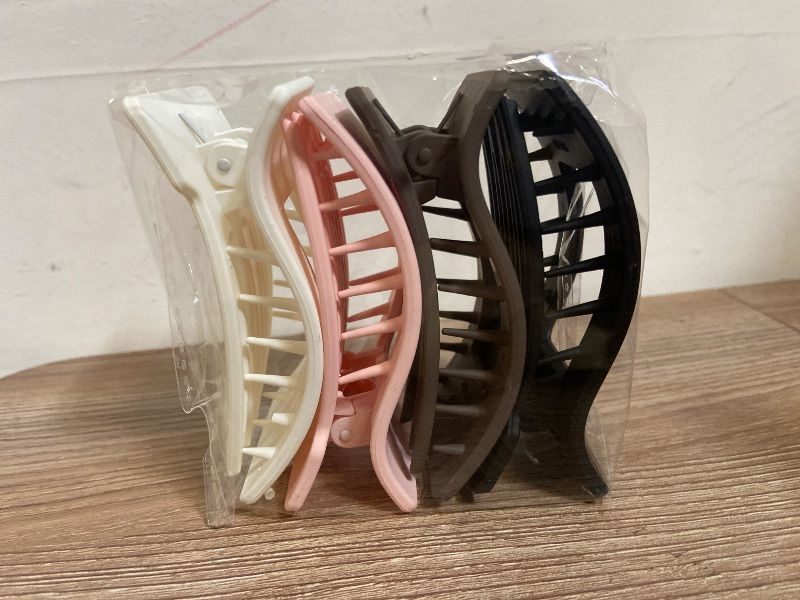 Photo 1 of LATIMOON Flat Hair Clips Claw for Women,Large Flat Claw Clips,Non-Slip Strong Hold French Hair Clips for Thick Thin Hair(Multi-colored)