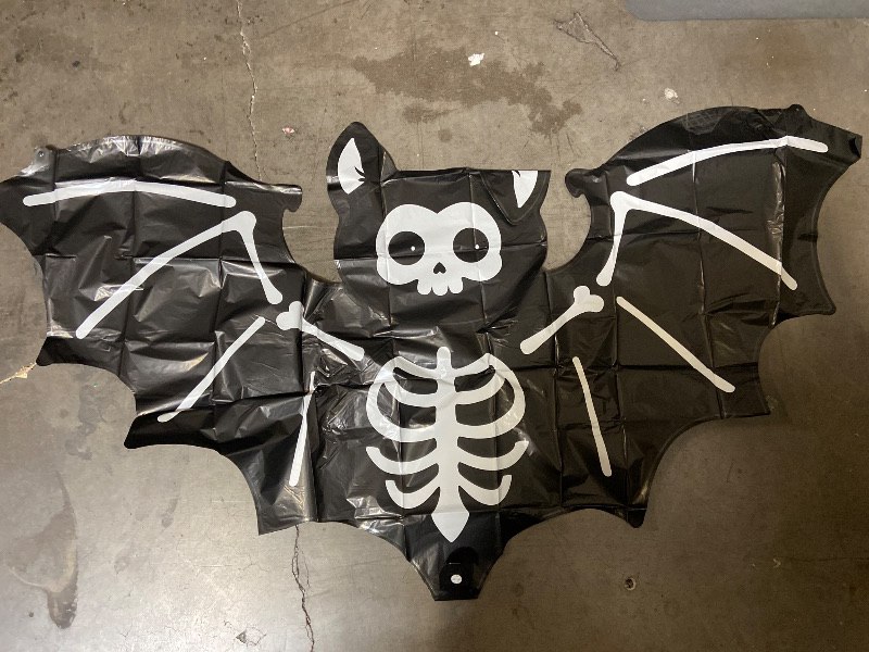 Photo 1 of 59 Inch Halloween Bat Balloon for Party Decorations - Matte Black Bat Foil Mylar Balloons for Halloween Party Birthday Haunted House Spooky Decoration Supplies