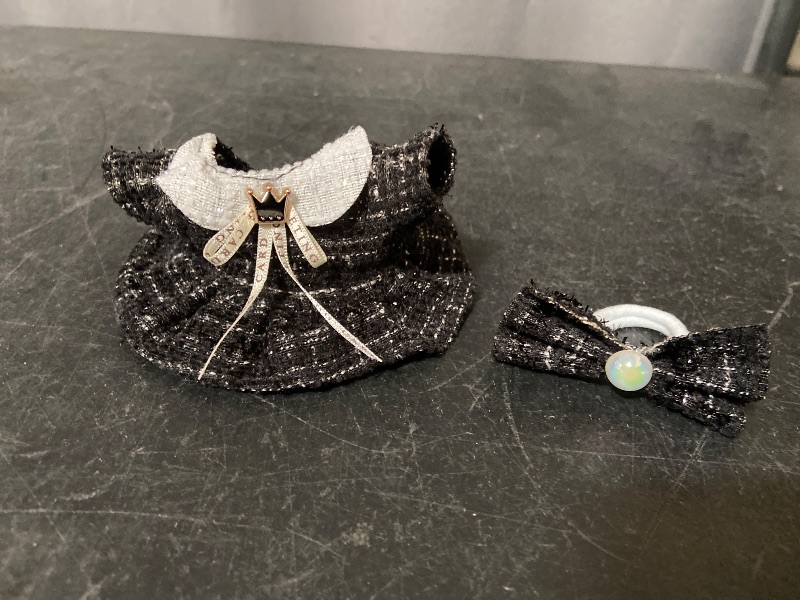 Photo 1 of Clothes Compatible with 17cm Dolls Accessories, Includes Bibs, Bodysuit, Stylish Adorable Doll Clothing Accessories ( No Doll (Black)