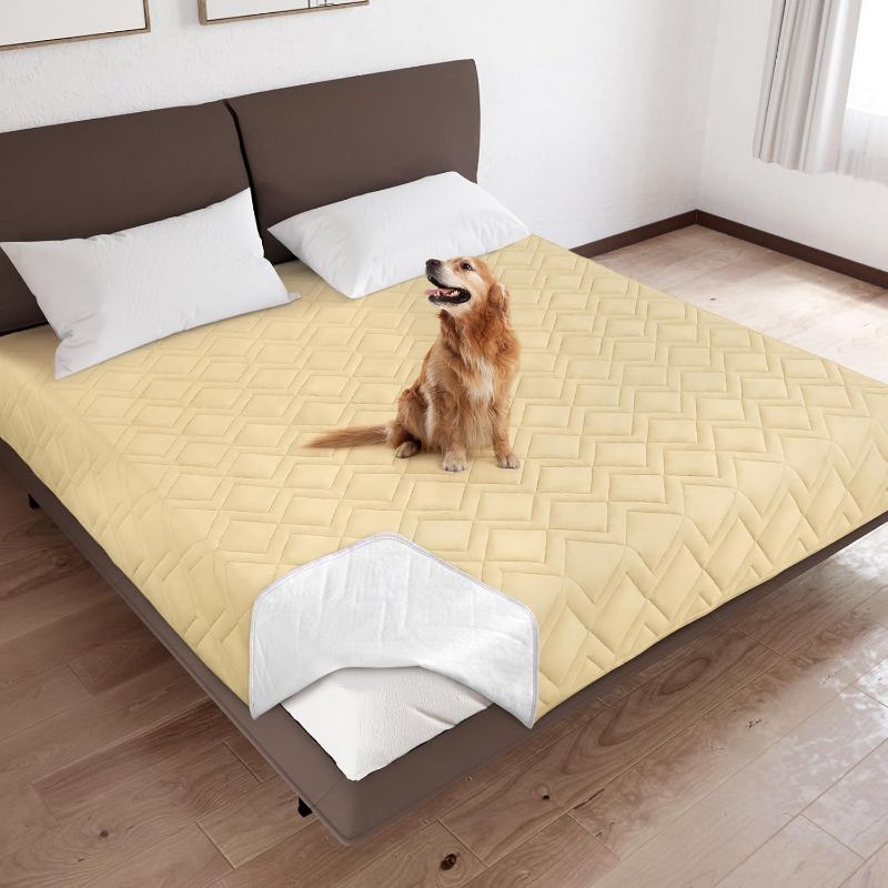 Photo 1 of Bed Cover for Dogs Washable, Waterproof Dog Couch Cover Pet Blanket Sofa Pet Bed Mat, Waterproof Dog Blanket, (102x 82 Inch)