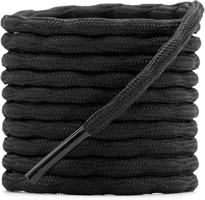 Photo 1 of 2 Pair Round Wave Shape Non Slip Heavy Duty and Durable Outdoor Climbing Shoelaces Hiking Shoe Laces Shoestrings