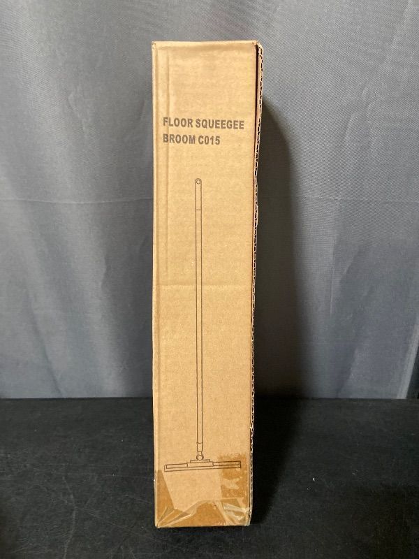 Photo 1 of Floor Squeegee for Concrete Floor, Long Handle Shower Squeegee, Squeegee Broom, Magic Air Broom, 14'' Rubber Blade,52'' Extension Pole, for Shower Glass Doors, Bathroom Tile, Pet Hair, Window

