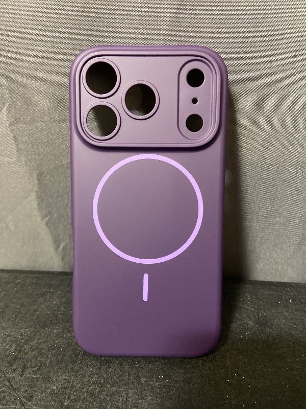 Photo 1 of Gleecube Magnetic for iPhone 17 Pro Case, [Matte Solid Color] [Full Camera Protection] Protective Case for iPhone 17 Pro - Deep Purple