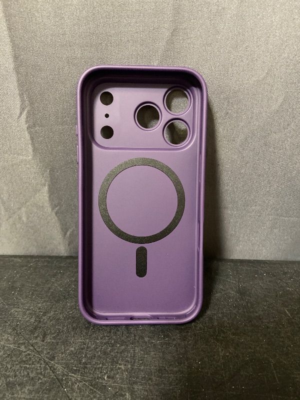 Photo 1 of Gleecube Magnetic for iPhone 17 Pro Case, [Matte Solid Color] [Full Camera Protection] Protective Case for iPhone 17 Pro - Deep Purple