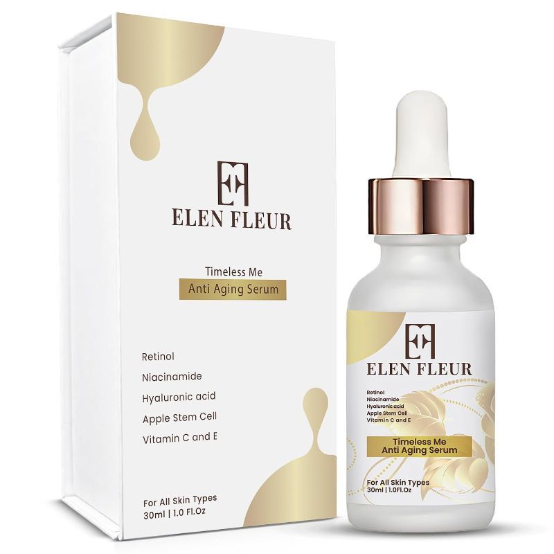 View 1 of Retinol Collagen Serum – Hydrating & Firming Face Serum with Hyaluronic Acid, Niacinamide, Vitamin C & E – Promotes Smooth, Radiant & Elastic Skin – 30ml
