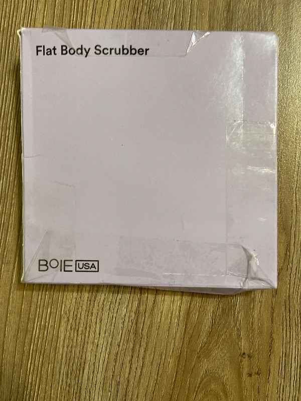 View 4 of Boie USA Flat Body Scrubber - Hygienic, Exfoliating Loofah Alternative - Feels Like Silicone Scrubber Gentle on Sensitive Skin, Hypoallergenic, BPA- & Latex-Free, Made in The USA (Thistle)