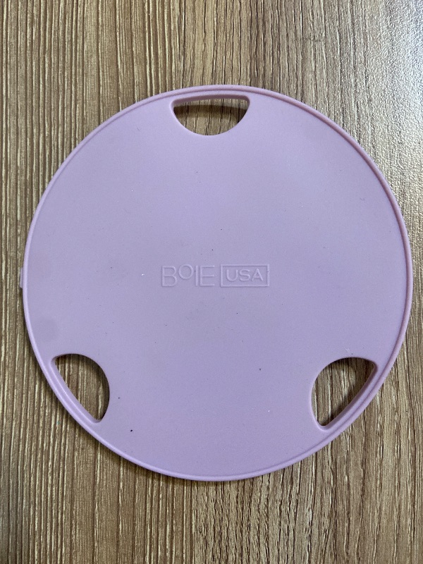 View 3 of Boie USA Flat Body Scrubber - Hygienic, Exfoliating Loofah Alternative - Feels Like Silicone Scrubber Gentle on Sensitive Skin, Hypoallergenic, BPA- & Latex-Free, Made in The USA (Thistle)