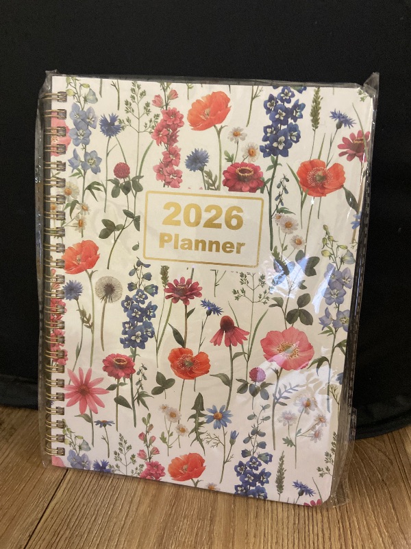 Photo 1 of Timart 2026 Planner, Weekly and Monthly Planner, Hardcover 2026 Calendar Planner Agenda Book for Women, Jan-Dec 2026,A5 (6.3" x 8.5")-Wildflower