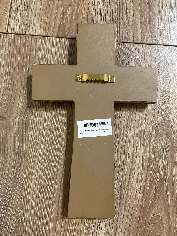 Photo 1 of Comfy Hour Cross for Wall, Decorative Horseshoe Cross Wall Decor with Lone Star Texas Flag, Western Style Wood Look Spiritual Plaque, Artisan Crafted Resin Sculpture, 5.98"L x 0.9"W x 9.7"H, 1 Piece