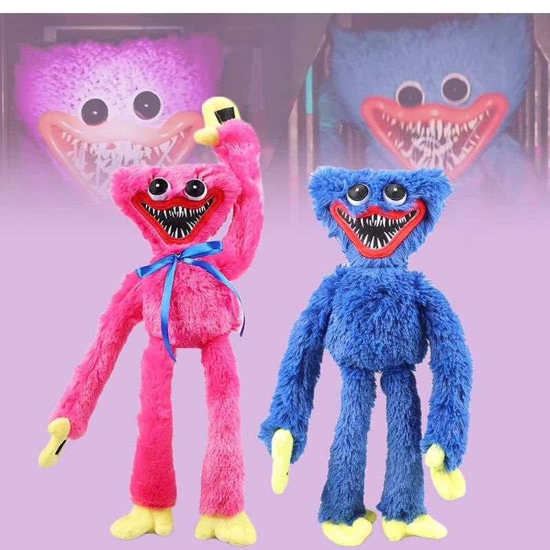 Photo 1 of 2PC Huggy and Wuggy Plush,2PC Poppy and Playtime Game Series Plush Doll, Scary and Funny Plush Doll, Gifts for Kids, Adults, Game Lovers