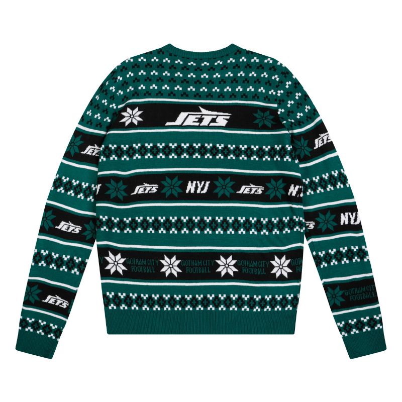 Photo 1 of Size L FOCO New York Jets NFL Big Logo Ugly Sweater 