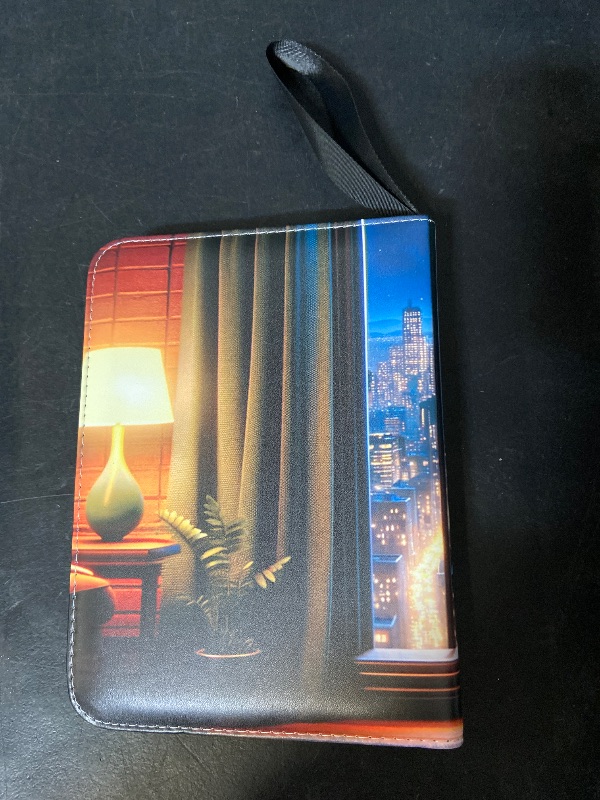 Photo 1 of 440 Pockets Trading Baseball Card Binder with Sleeves, 55 Removable Pages, 3 Ring Zipper Card Book Binder Collectable Card Album with Strap, Leather Sport Games Cards Folder, Card Collector Gifts