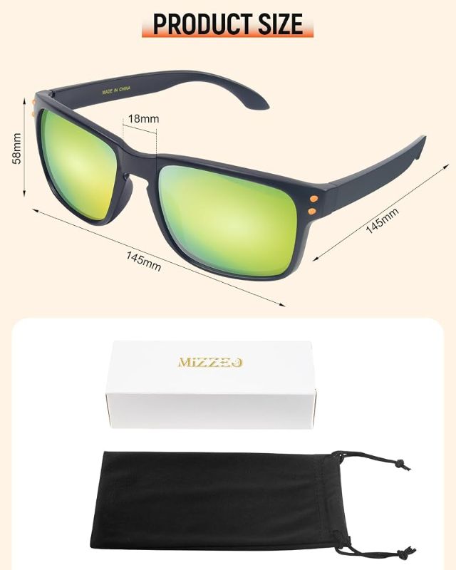 Photo 1 of Square Sunglasses for Women Men, 70s Oversized Polarized Aviator Sunglasses, Sunglasses Sparkling Large Frame