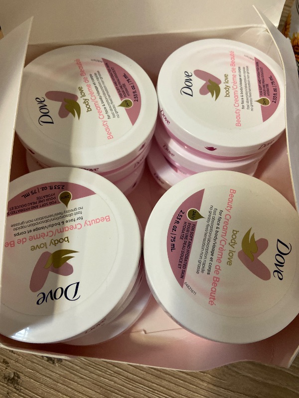 Photo 1 of Dove Lotion, Beauty Cream - Light, Fast-Absorbing Face and Body Cream for Normal to Dry Skin, 24-Hour Moisture, Travel Size, 2.53 Fl Oz. (Pack of 12)