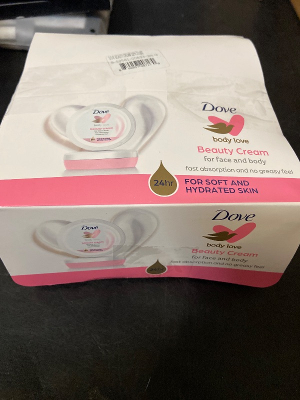 Photo 1 of Dove Lotion, Beauty Cream - Light, Fast-Absorbing Face and Body Cream for Normal to Dry Skin, 24-Hour Moisture, Travel Size, 2.53 Fl Oz. (Pack of 12)