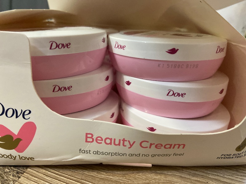Photo 1 of Dove Lotion, Beauty Cream - Light, Fast-Absorbing Face and Body Cream for Normal to Dry Skin, 24-Hour Moisture, Travel Size, 2.53 Fl Oz. (Pack of 12)