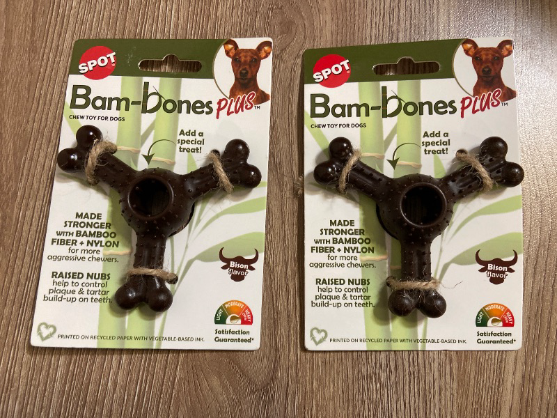 Photo 1 of 2PK Ethical Pet BAMBONE Plus Triple CHEW Bison 4?