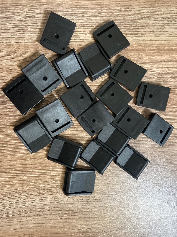 View 2 of 20 Pack 25mm/ 1 inch Buckle Clips for Tie-Down Straps, Plastic Cam Buckles Toggle Fasteners for DIY Craft Backpack Luggage- Black