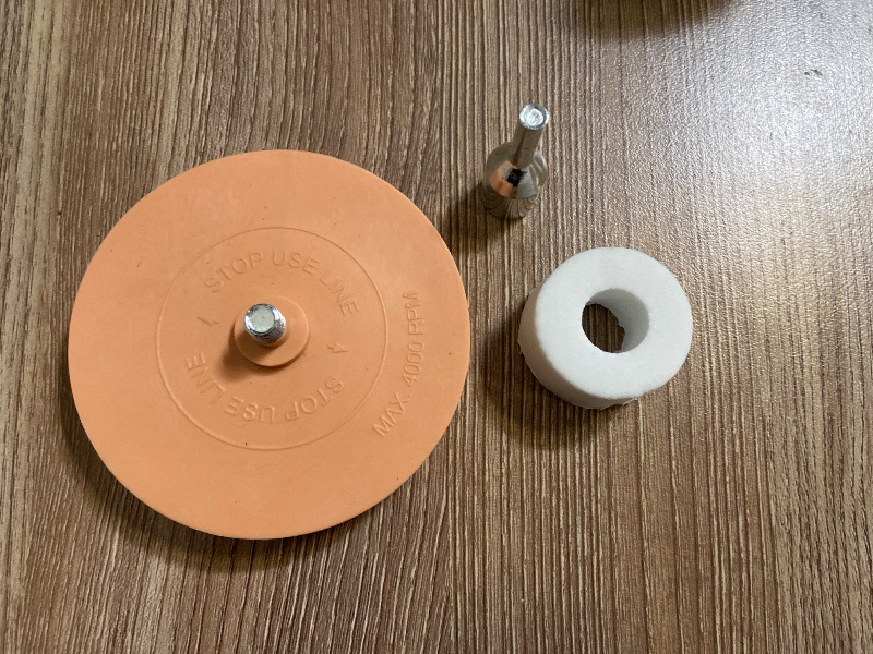 Photo 1 of 3.5 Inch Car Sticker Remover Kit, Eraser Wheel with Adaptors, Decal & Adhesive Remover Wheel for Removing Vinyl, Glue, Stickers on Car Windows & Auto Body