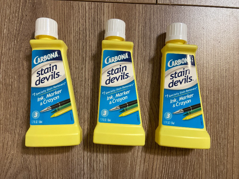 Photo 1 of Carbona Stain Devils® #3 | Ink, Marker & Crayon | Professional Strength Laundry Stain Remover | Multi-Fabric Cleaner | Safe on Skin & Washable Fabrics | 1.7 Fl Oz, 3 Pack