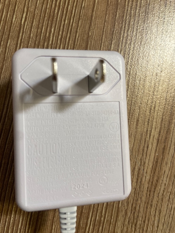 View 4 of Lemax Village Collection AC Power Adaptor With 1 Output Jack 4.5v White - 550mA