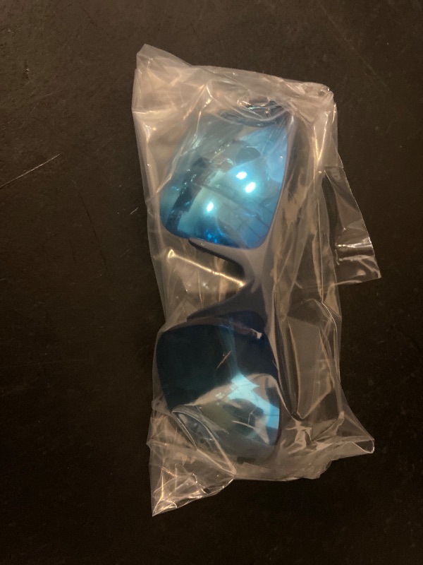 Photo 1 of Blue Mirror sunglasses feature a semi-rimless frame and polarized lenses.