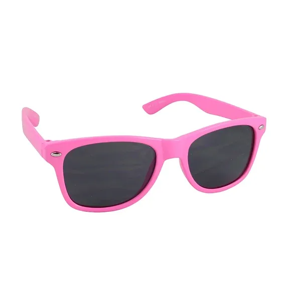 Photo 1 of Retro Sunglasses - Pink Frame / Smoke Polarized Lens