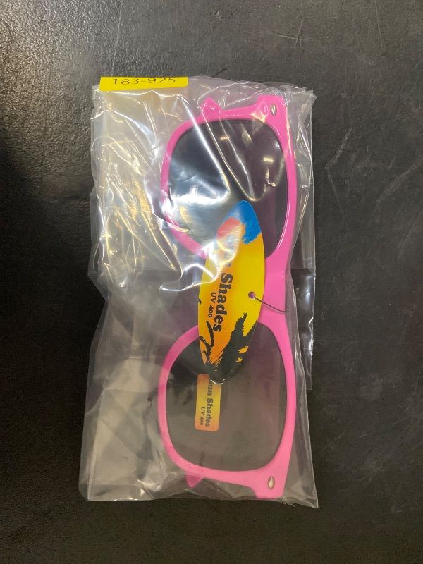 Photo 1 of Retro Sunglasses - Pink Frame / Smoke Polarized Lens