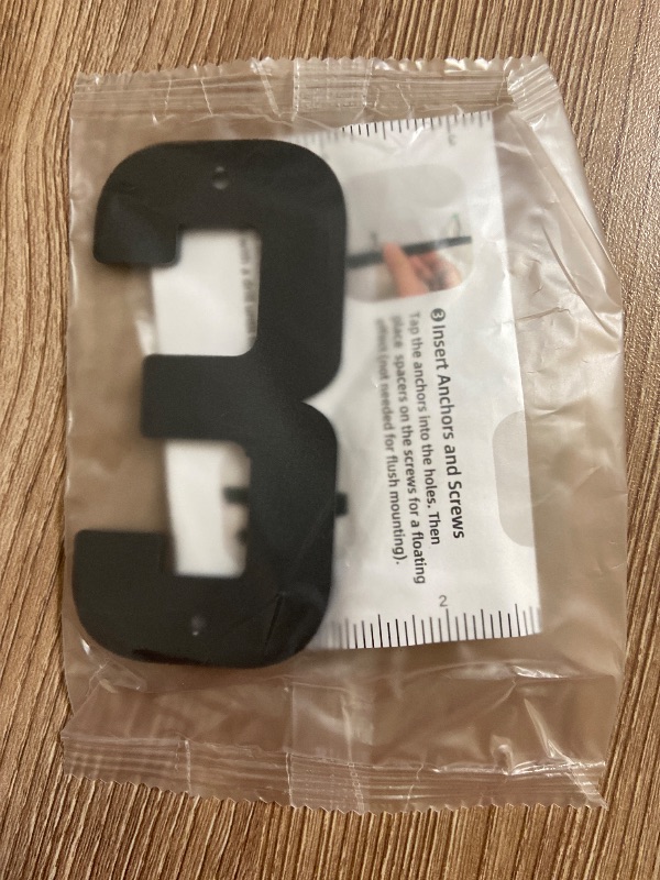 Photo 1 of 4 Inch Black Aluminum House Numbers, Floating House Address Numbers for Outside, Modern Aluminum Metal Door Number Letters, Metal Address Number for Home Office Apartment (3)