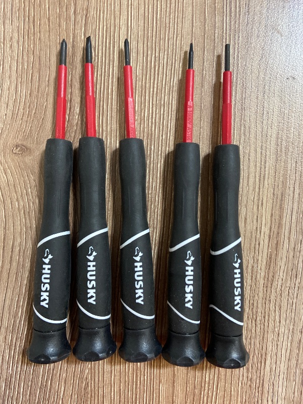 Photo 1 of Husky Insulated Precision Screwdriver Set (5-Piece)