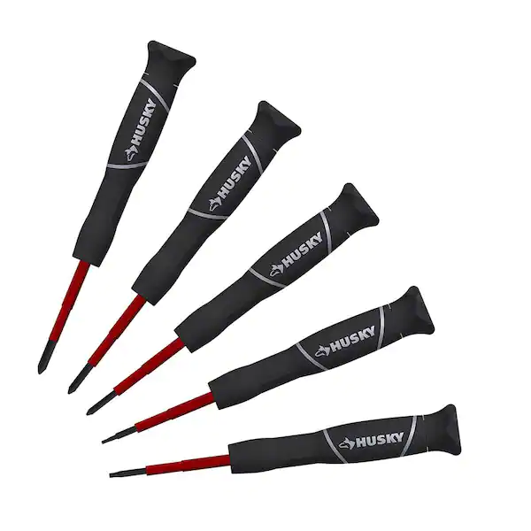 Photo 1 of Husky Insulated Precision Screwdriver Set (5-Piece)