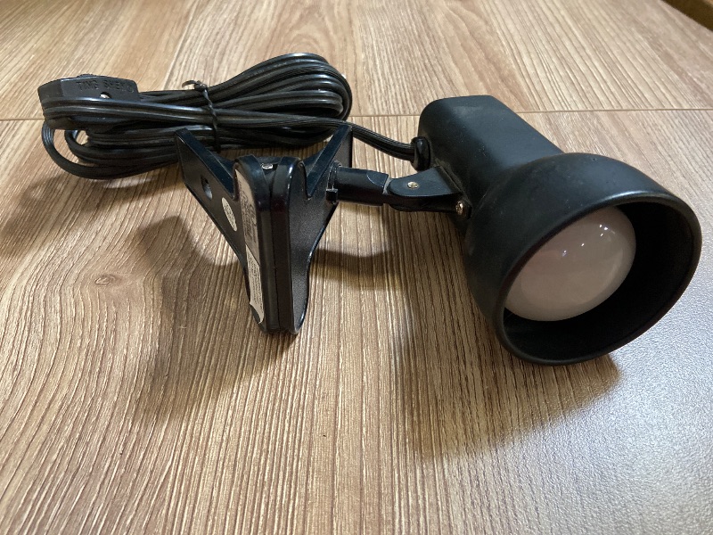 Photo 1 of Mainstays 5\" Metallic Black Adjustable Mini Clip Lamp, with LED Bulb Included