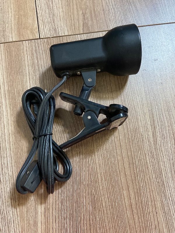 Photo 1 of Mainstays 5\" Metallic Black Adjustable Mini Clip Lamp, with LED Bulb Included