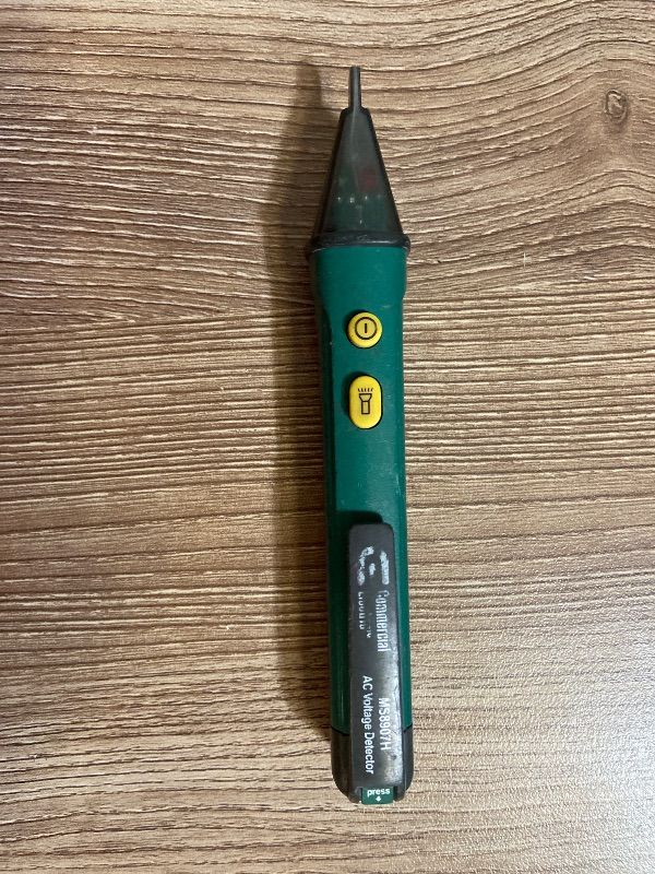Photo 1 of Commercial Electric MS8907H Non-Contact AC Voltage Detector, a handy pocket tool used to safely check for live electrical current.