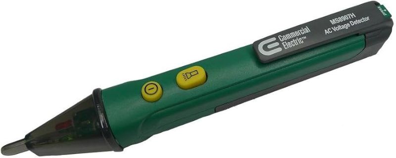 Photo 1 of Commercial Electric MS8907H Non-Contact AC Voltage Detector, a handy pocket tool used to safely check for live electrical current.