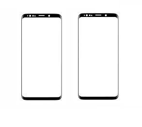 Photo 1 of 2pc Designed for Samsung Galaxy S9 Tempered Glass Screen Protectors (Black)