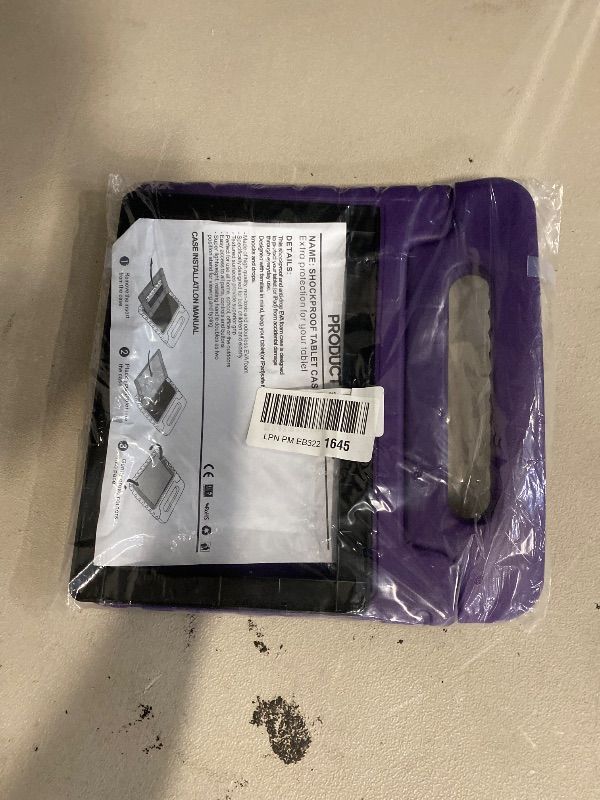 View 3 of Case for Samsung Galaxy Tab S6 10.5 Inch 2019 with S Pen Slot, Purple | Fits Model SM-T860/T865/T867, Lightweight Shockproof EVA, Foldable Handle Stand, Kids-Friendly
