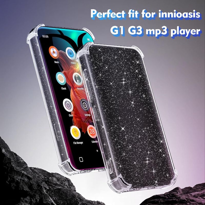 View 3 of Case for innioasis G1 G3 Mp3 Player, TPU Clear Anti-Scratch | Shock Absorption | 4.0 inch |clear flash