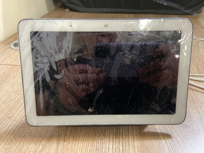 Photo 1 of Google Nest Hub (1st Gen) | 7" Smart Display with Google Assistant | Voice Control for Smart Home Devices | YouTube, Spotify | Wi-Fi & Bluetooth Enabled (Charcoal)