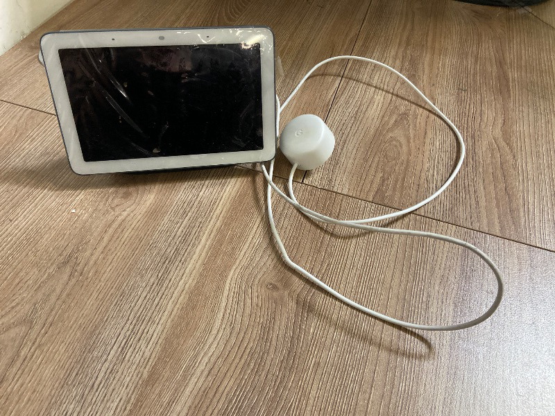 Photo 1 of Google Nest Hub (1st Gen) | 7" Smart Display with Google Assistant | Voice Control for Smart Home Devices | YouTube, Spotify | Wi-Fi & Bluetooth Enabled (Charcoal)