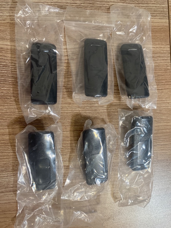 Photo 1 of 6pk Motorola PMLN4651 or PMLN4651A Spring Action Belt Clips, designed for two-way portable radios.
