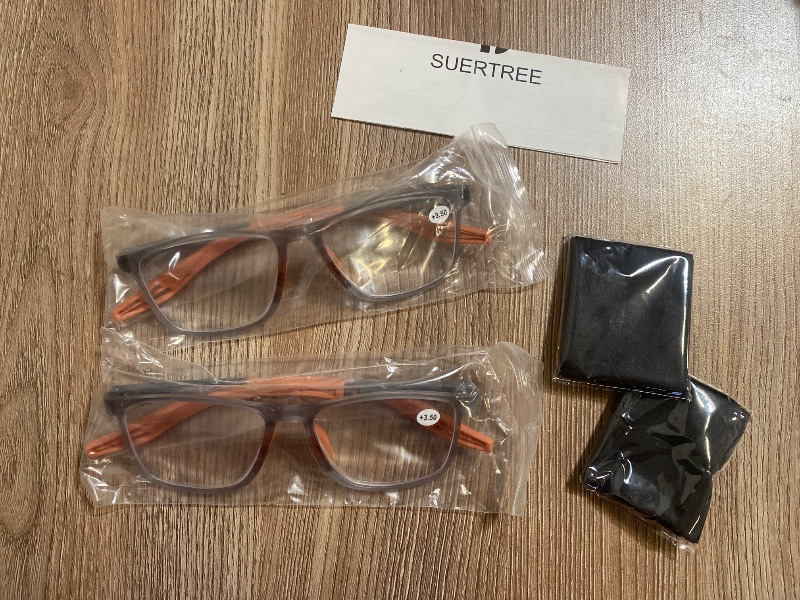 Photo 1 of Bifocal Reading Glasses - Sporty Style, Smart Vision - Sun Photochromic Outdoor Sports Presbyopic Magnifying Sunglasses with 1 Random Color Glasses Cloth and Glasses Case +3.50 (Orange)
