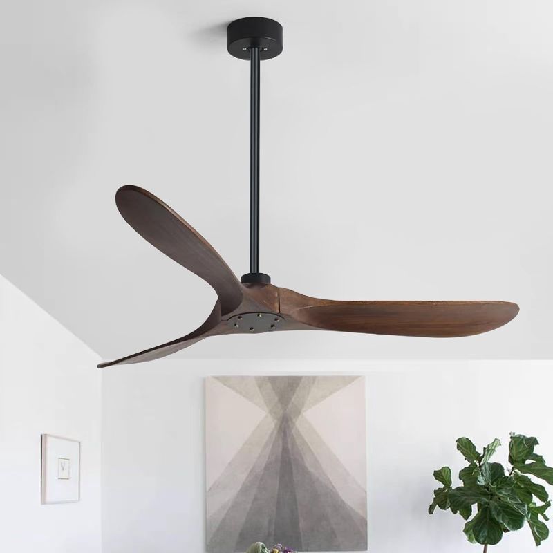 Photo 1 of 48 inch Ceiling Fan Downrod, 4 FT Black Extension Downrod for Ceiling Fan, 1 inch Outside Diameter,Black, Only Fan Boom No Thread No Cord
