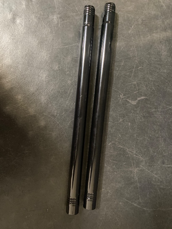 Photo 1 of 1FT Stainless Steel Extension Pole for 1 Inch Diameter Flag Pole Kit - Easy to Install for Extending Flagpoles - Black (2 Pack)