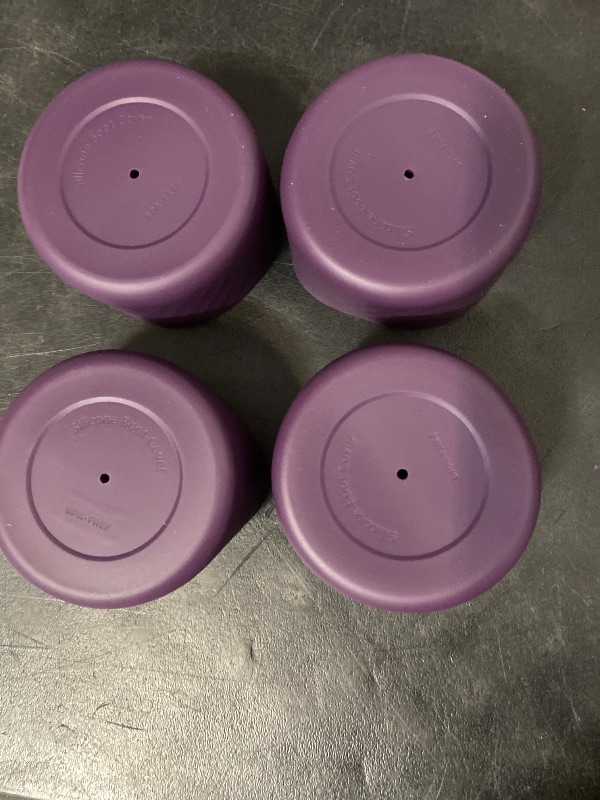 Photo 1 of 4PCS Silicone Water Bottle Boot for Owala 24oz, Protective Bottom Bumper Anti-Slip Sleeve for FreeSip, Twist, and Flip Stainless Steel Bottles, Dishwasher Safe and BPA Free(Dark Purple)