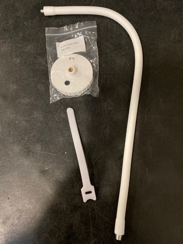 Photo 1 of Baby Monitor Mount Compatible with Babysense HD S2/ V43 Monitor and Other Baby Monitors with 1/4 Threaded Hole 15.7 inches Long Gooseneck Arm - White
