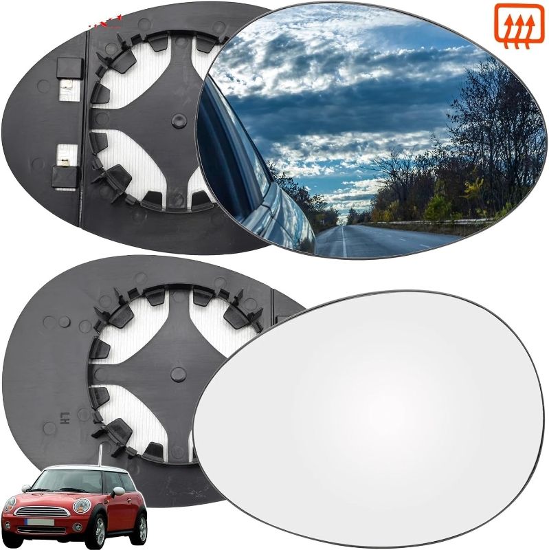 Photo 1 of Car Wing Mirror for Cooper R55 R56 R57 R60 R61 Wing Heated R58 R59 (Right) | Compatible with Mini, For Countryman, Direct Replacement Part, Easy Installation, Durable, Sturdy Build, Precision Fit
