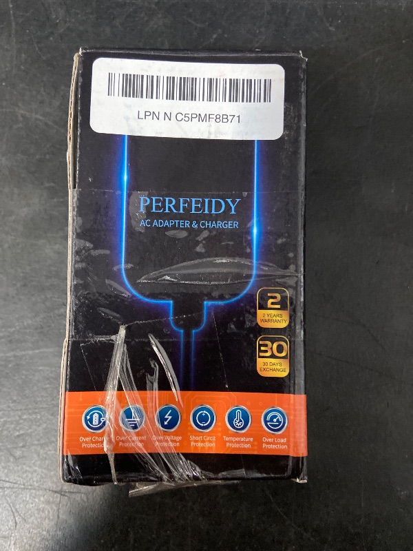 Photo 1 of 29V 1A 0.5A Charger Power Cord AC Adapter with 10 Interchangeable Jacks UL | 29W Power Supply DC 29V 1000mA 500mA Adaptor UL Listed PERFEIDY