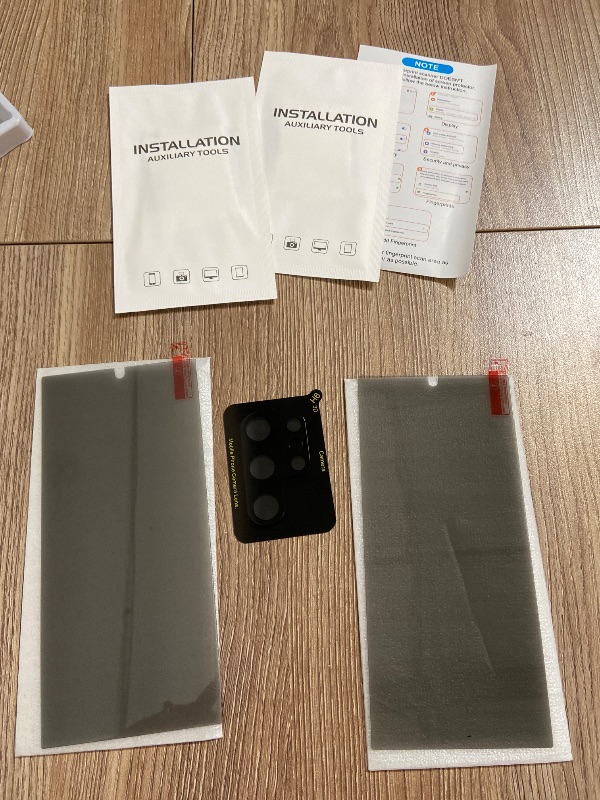 Photo 1 of [3+2 Pack] Galaxy S24 Ultra Privacy Screen Protector Tempered Glass and Camera Lens Protector [Anti-Spy] [9H Hardness] Full Coverage Glass Film for Samsung Galaxy S24 Ultra 5G (6.8 Inch)