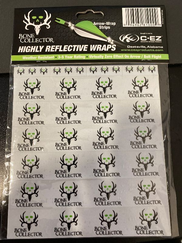 Photo 1 of 2pk C-EZ Reflective Wraps (Bone Collector Edition), Black